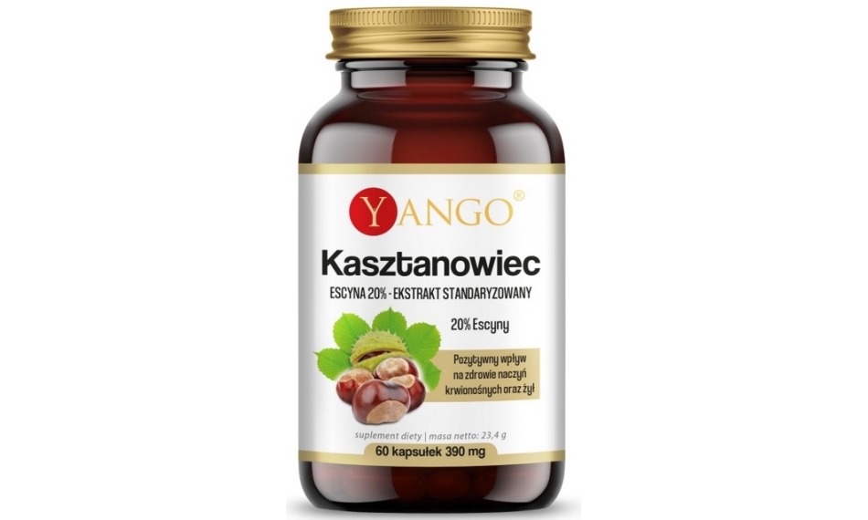Yango Kasztanowiec Ekstrakt 20% escyny 60kapsułek