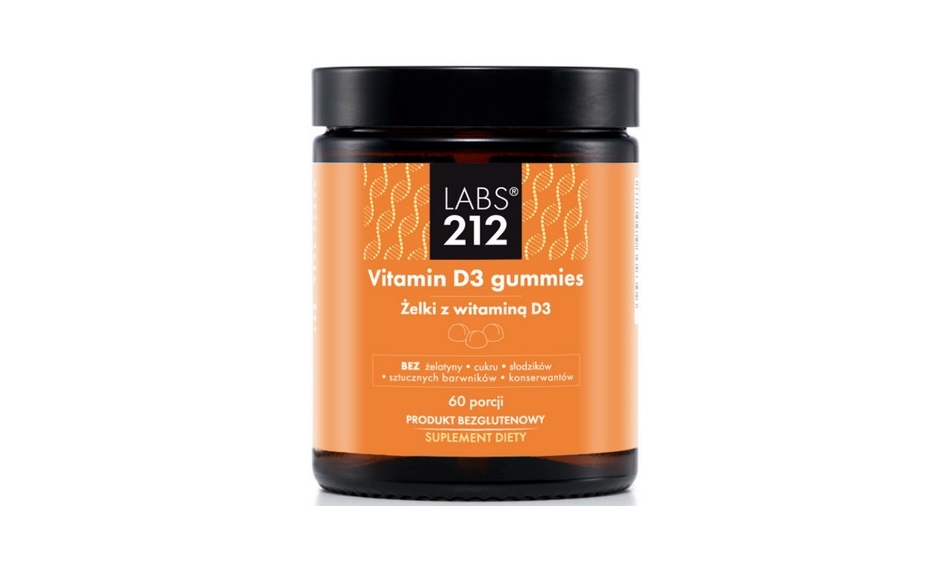 LABS212 Vitamin D3 gummies Żelki z witaminą D3 60sztuk