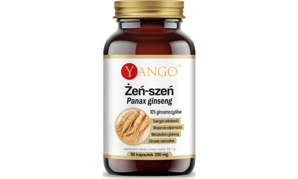 Yango Żeń-szeń właściwy (Panax ginseng) 90kapsułek