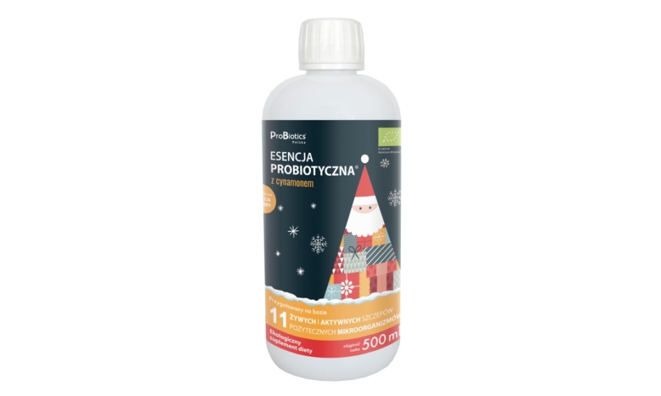 Probiotics esencja probiotyczna z cynamonem 500ml wersja świąteczna bożonarodzeniowa