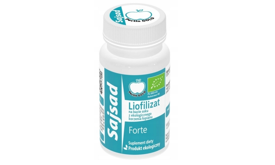 Sajsad liofilizat z soku z korzenia łopianu 130mg 60kapsułek