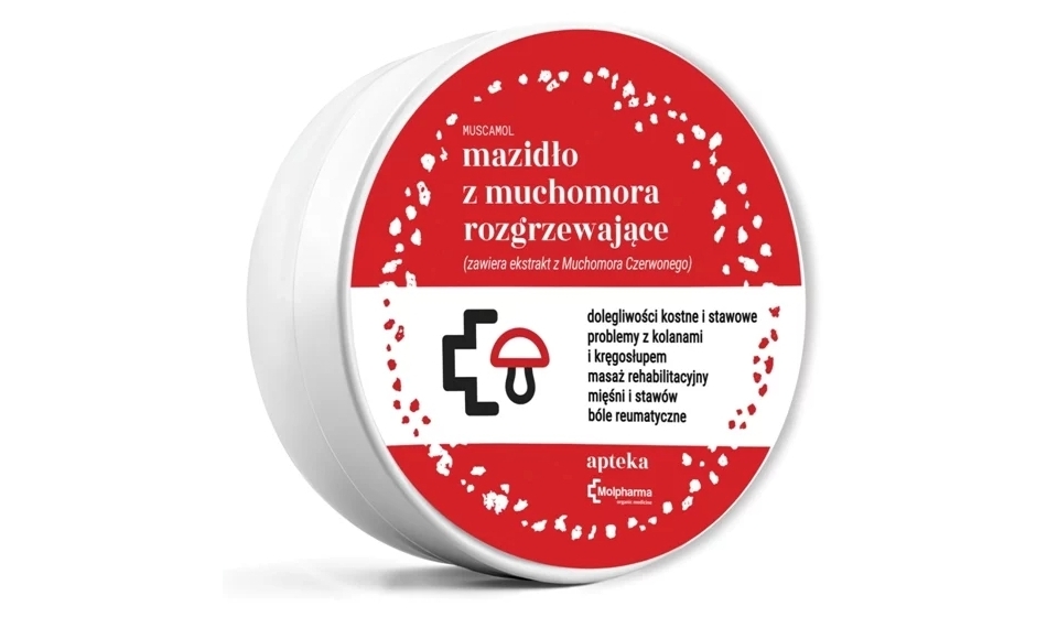 Mazidło rozgrzewające z ekstraktem z Muchomora Czerwonego 100ml Moplharma