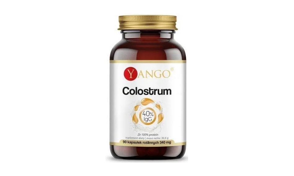 Yango Colostrum 40% IgG 90kapsułek