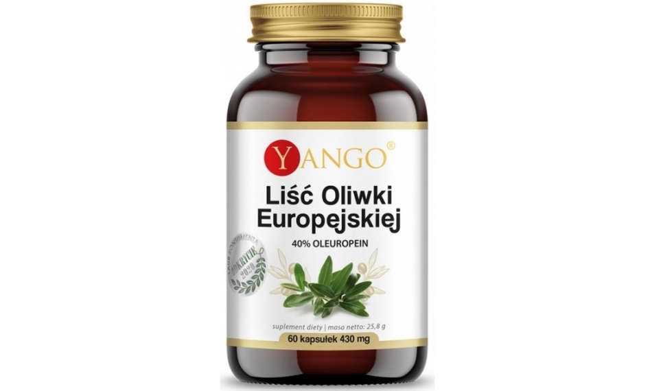 Yango Liść Oliwki Europejskiej 40% Oleuropein 60kapsułek