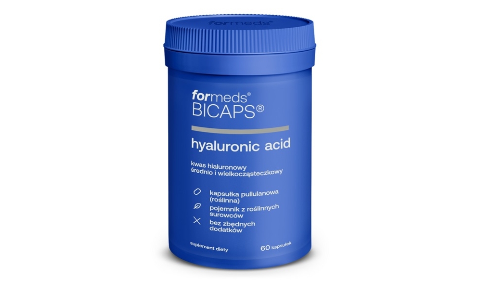 Formeds BICAPS Hyaluronic Acid 60kapsułek + próbki gratis 
