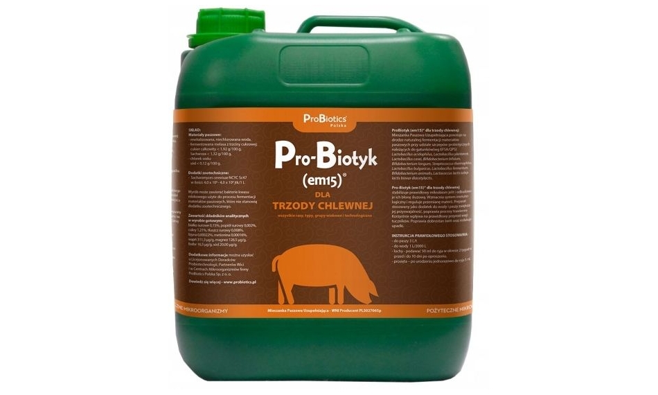 Probiotics em15 dla trzody chlewnej płyn 10litrów