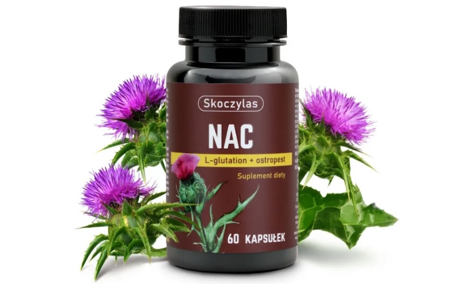 Skoczylas NAC L-glutation + ostropest 60kapsułek