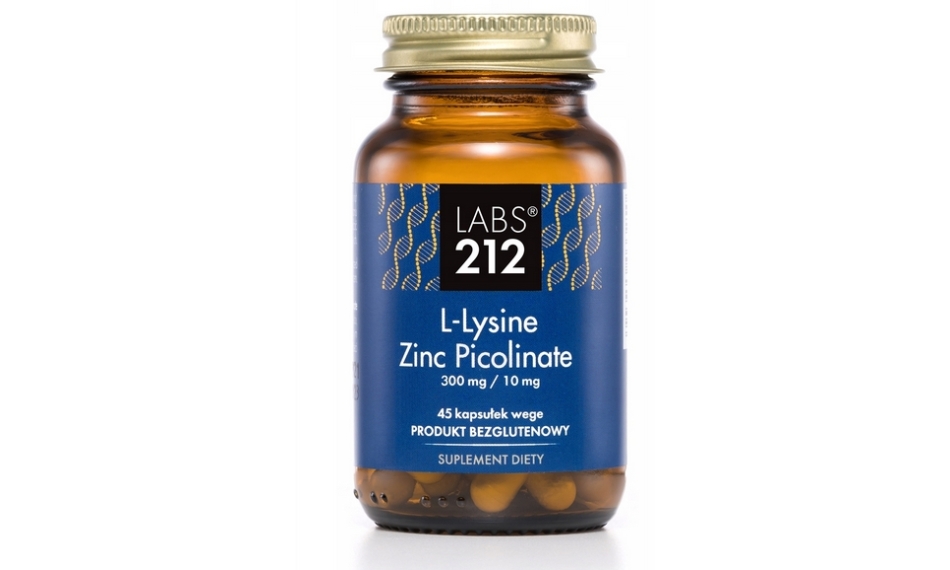 LABS212 L-Lysine Zinc Picolinate Cynk 45kapsułek