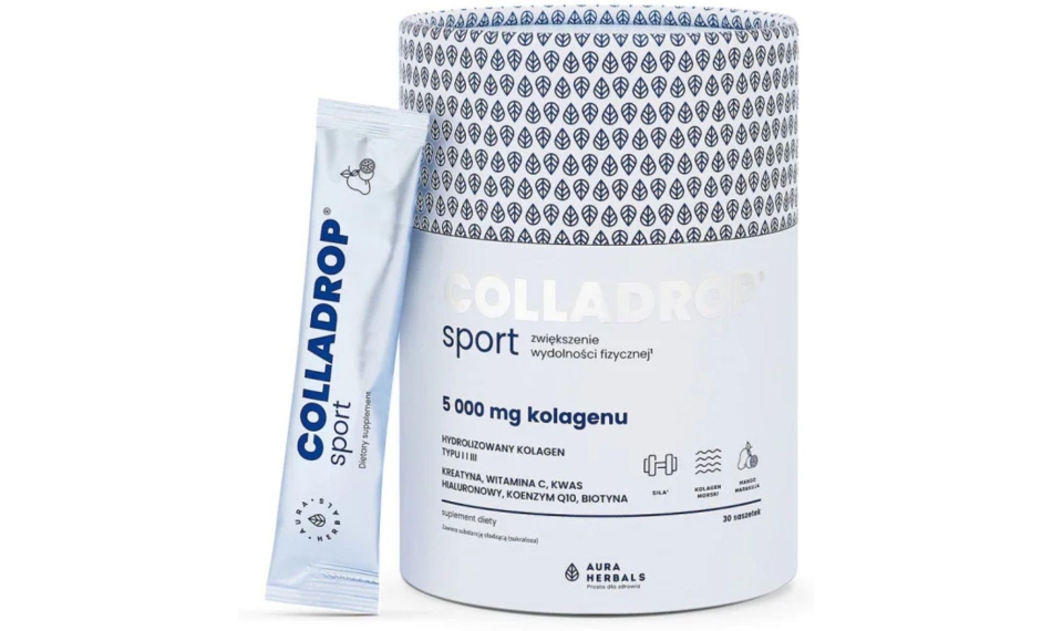 Aura Herbals Colladrop Sport kolagen morski 5000mg 30saszetek
