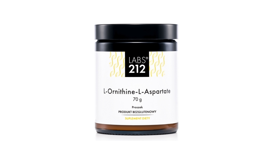 LABS212 L-Ornithine Ornityna Asparaginian Ornityny proszek 70g