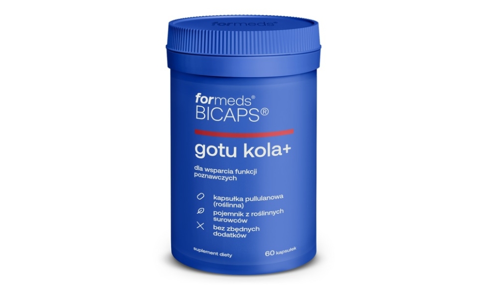 Formeds BICAPS Gotu kola+ 60kapsułek  OSTATNIE SZTUKI 