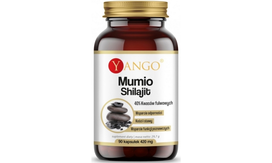 Yango Mumio Shilajit 40% Kwasów fulwowych 90kapsułek