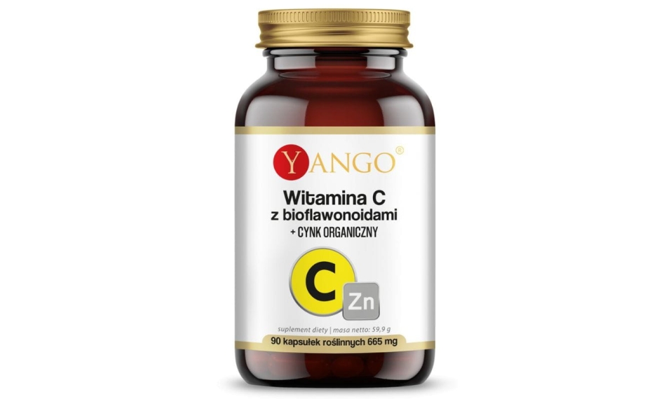 Yango Witamina C z Bioflawonoidami + Cynk Organiczny 90kapsułek