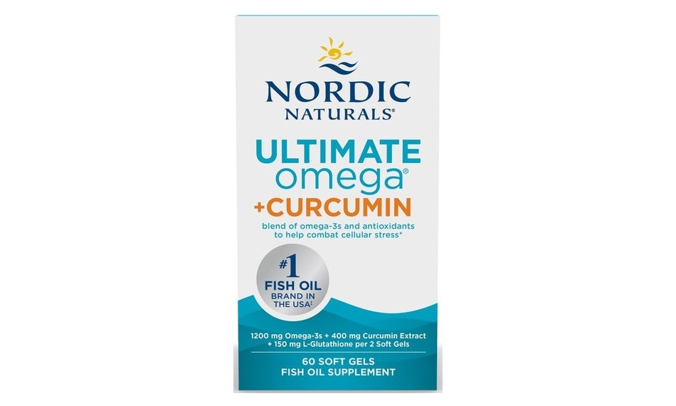 Nordic Naturals Ultimate Omega + Curcumin 1200mg (Kwasy omega-3 + Kurkumina + Glutation) 60kapsułek