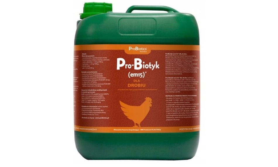 ProBiotics Pro-Biotyk (em15) dla drobiu płyn 5litrów
