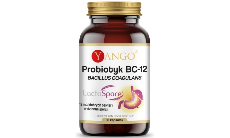 Yango Probiotyk BC-12 Bacillus coagulans 30kapsułek