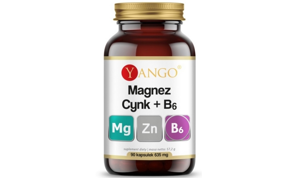 Yango Magnez + Cynk + B6 90kapsułek