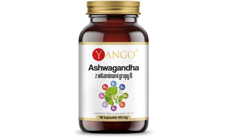 Yango Ashwagandha z witaminami z grupy B 90kapsułek