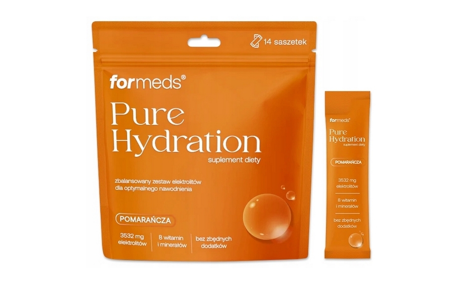 Formeds Pure Hydration elektrolity pomarańcza 14saszetek