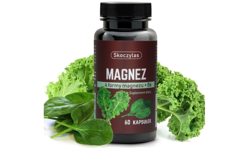 Magnez 4 formy (szpinak, jarmuż) 60kapsułek Purelab Marek Skoczylas