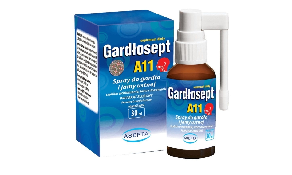 Gardłosept A11 spray 30ml Asepta