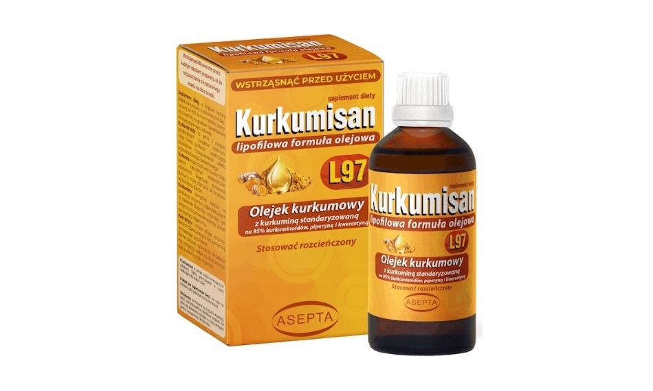 Kurkumisan L97 lipofilowy olejek kurkumowy płyn 30ml Asepta