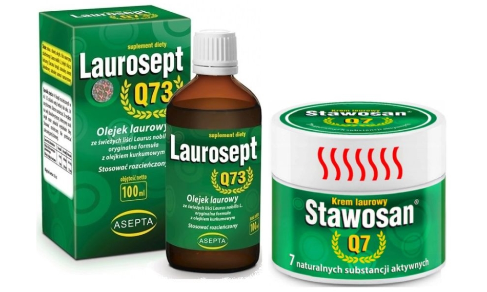 Zestaw na bolące stawy: Laurosept płyn 100ml + Stawosan krem 150ml Asepta