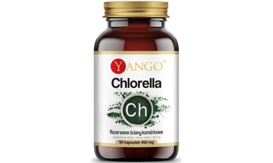 Yango Chlorella z Rozerwanymi Ścianami Komórkowymi 90kapsułek