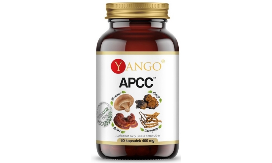 Yango APCC™ (reishi, kordyceps, shitake, chaga) 50kapsułek