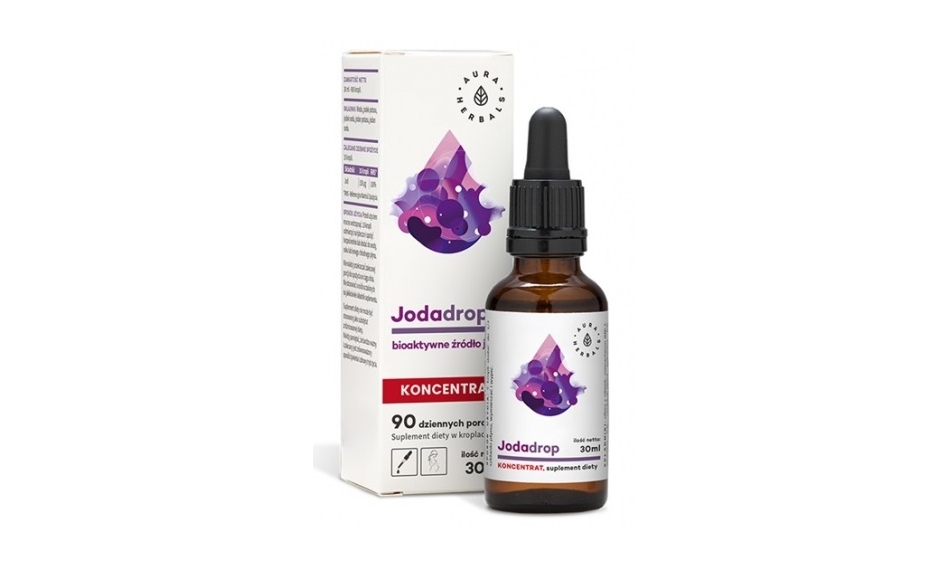 Aura Herbals Jodadrop - bioaktyne źródło jodu, koncentrat krople 30ml