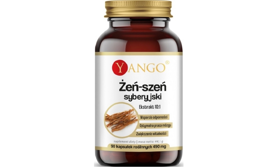 Yango Żeń-szeń Syberyjski Ekstrakt 90kapsułek