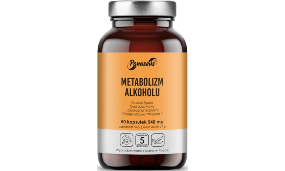 Yango Panaseus Metabolizm Alkoholu 50kapsułek