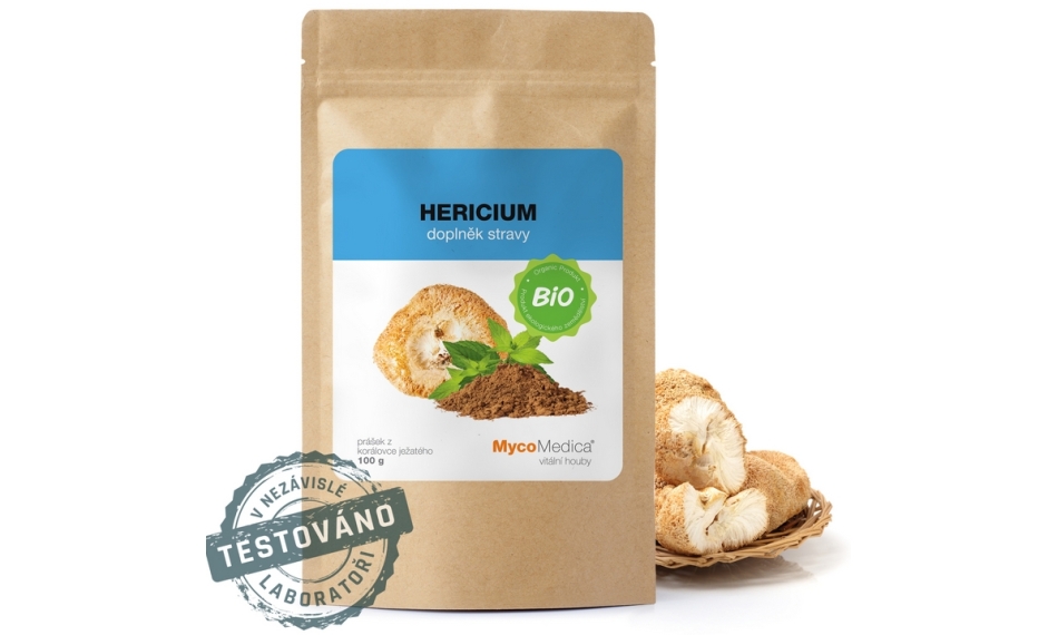 MycoMedica Hericium proszek soplówka jeżowata 100g