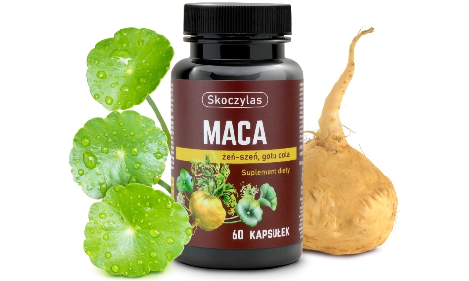 Maca + Żeń-szeń + Gotu 60kapsułek Skoczylas Marek Purelab