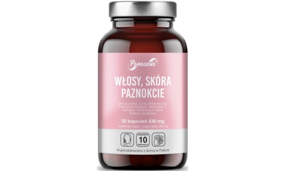 Yango Panaseus Włosy Skóra Paznokcie 50kapsułek