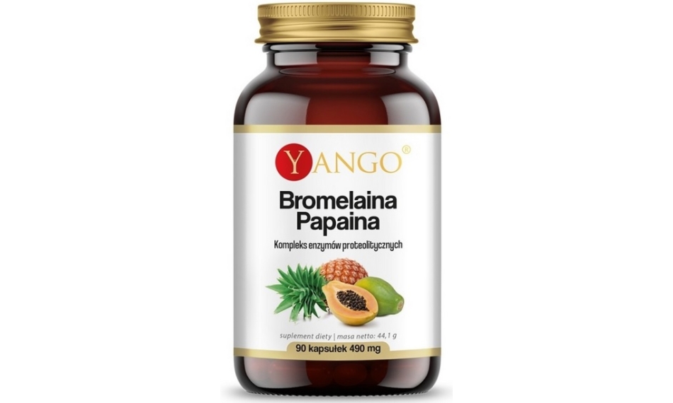 Yango Bromelaina + Papaina 90kapsułek
