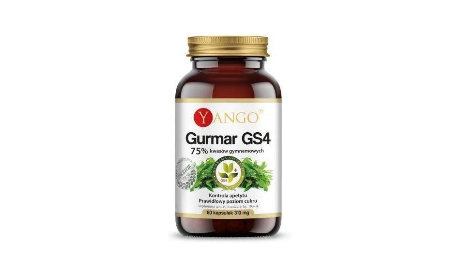 Yango Gurmar GS4 - 75% Kwasów Gymnemowych 60kapsułek